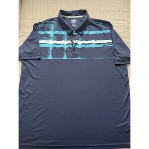 Adidas Climacool Velocity print men's golf polo shirt Size XL